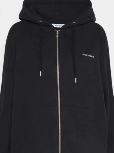 Nicki Studios zip up Hoodie svart