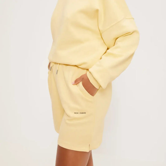 Nicki Studios Straw Collage Shorts