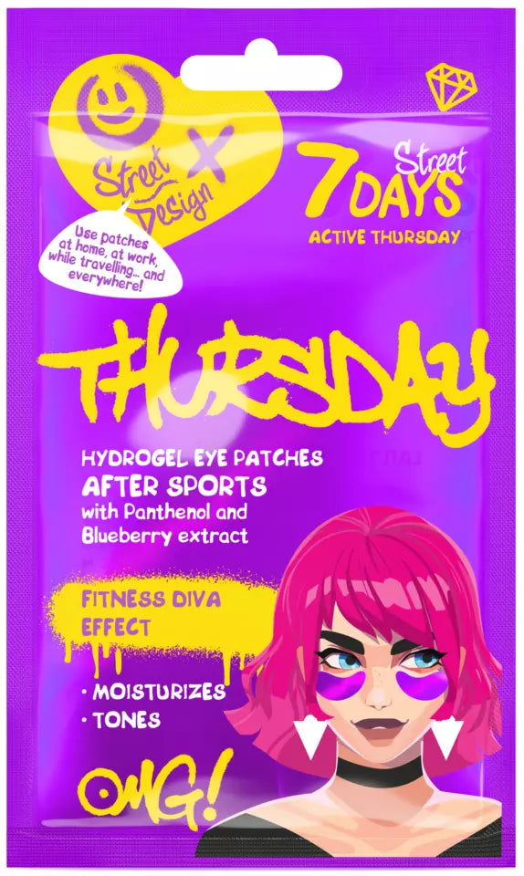 7DAYS skönhet Active Thursday Hydrogel ögonplåster