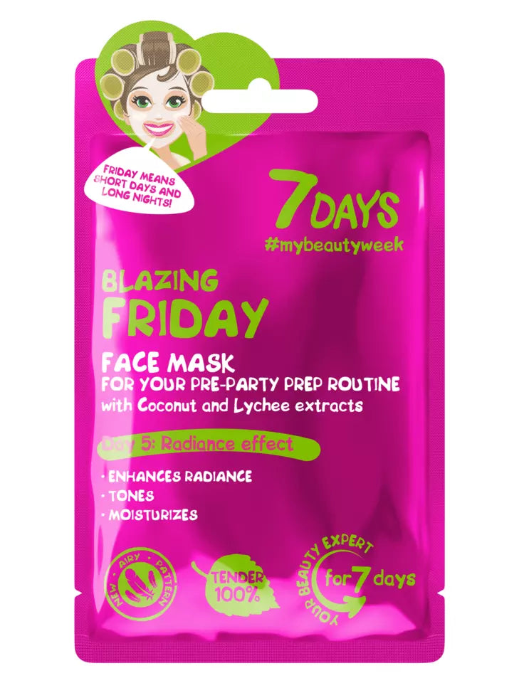 7DAYS skönhet Blazing Friday Face Sheet Mask