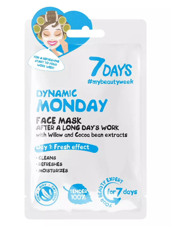 7DAYS skönhet Dynamisk Monday Face Sheet Mask