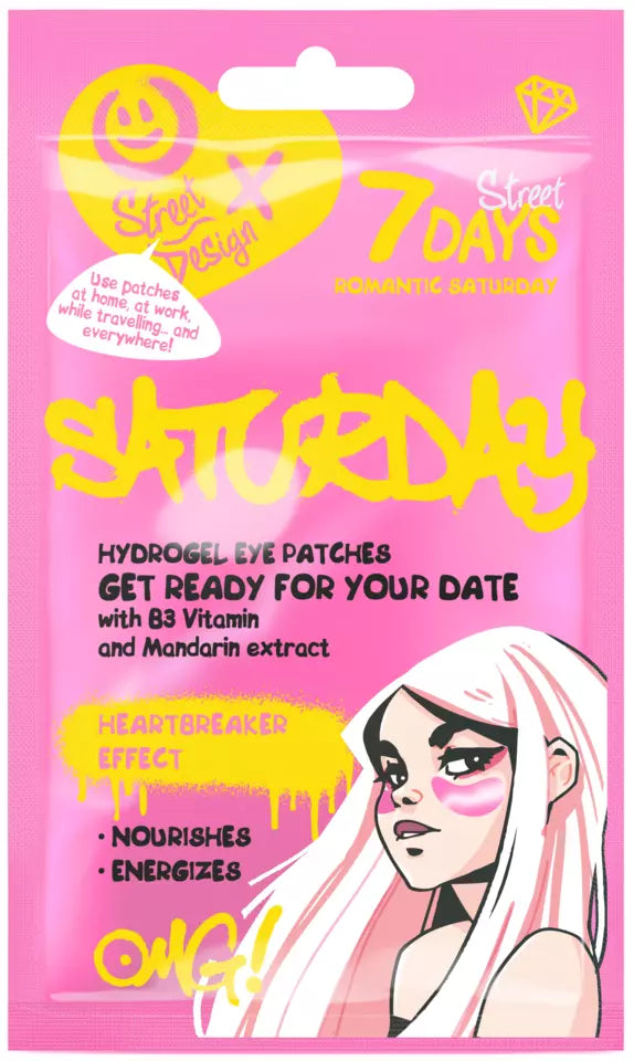 7DAYS skönhet Romantic Saturday Hydrogel ögonplåster 2 g