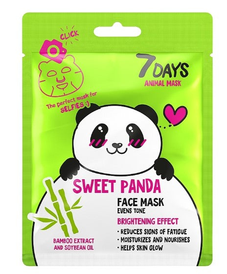 7 Days Animal Ansiktsmask "Sweet Panda"